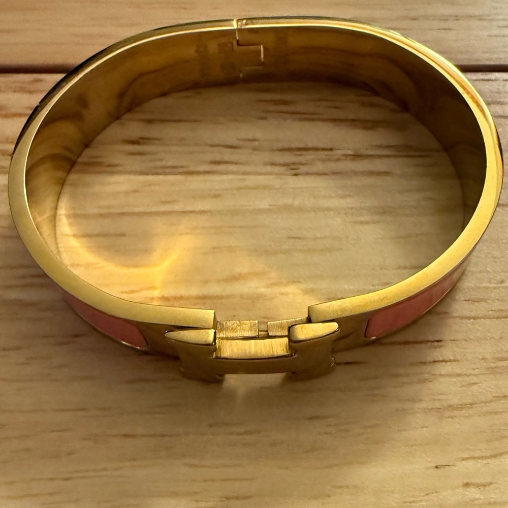 Gold and Pink Women's Bracelet